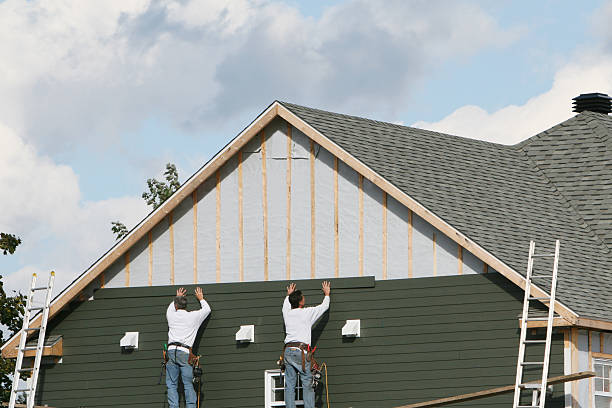 Professional Siding Replacement technician working in Marion, CT